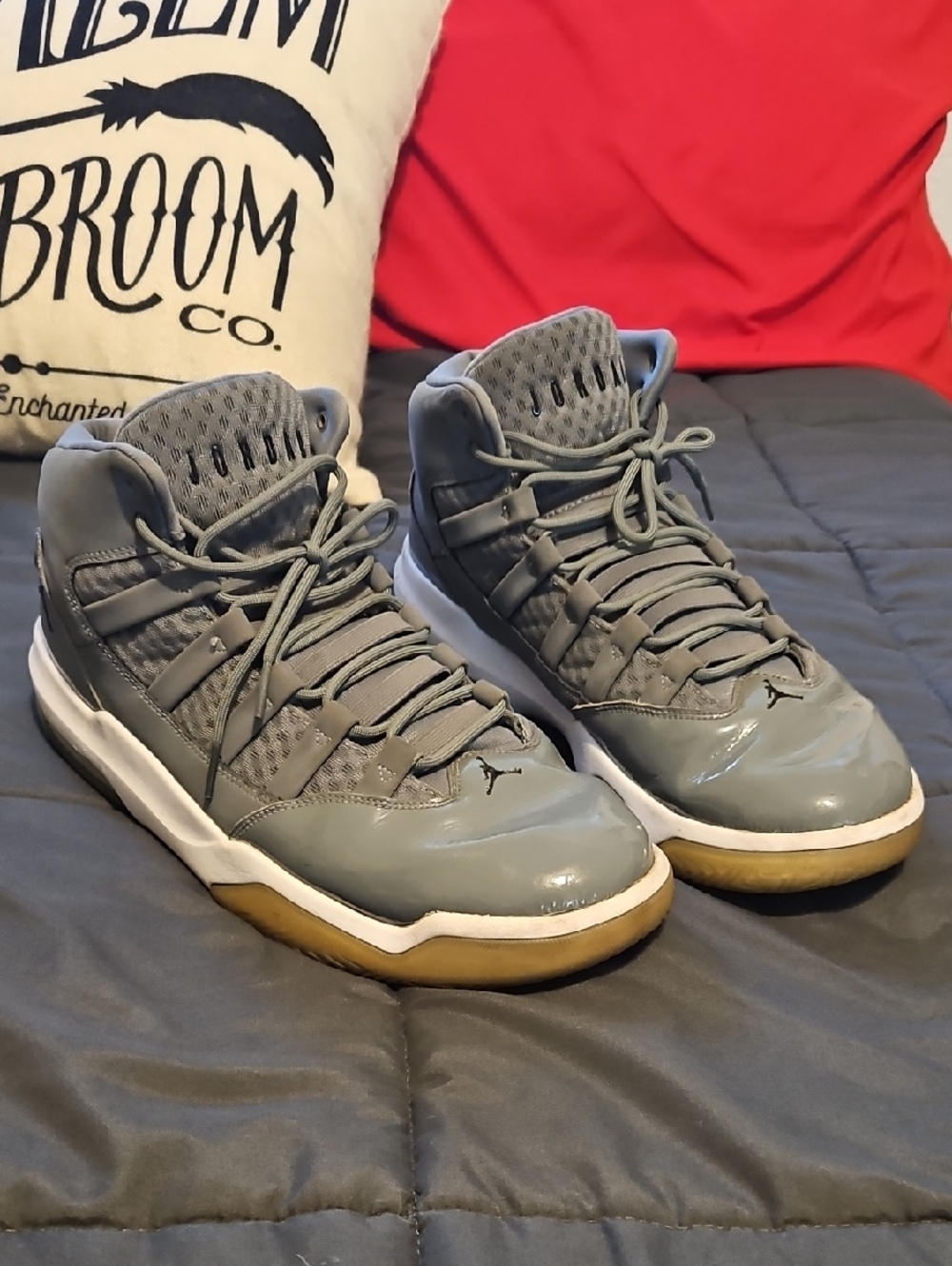 Jordan High-Top Cool Gray Size 12 Sneakers